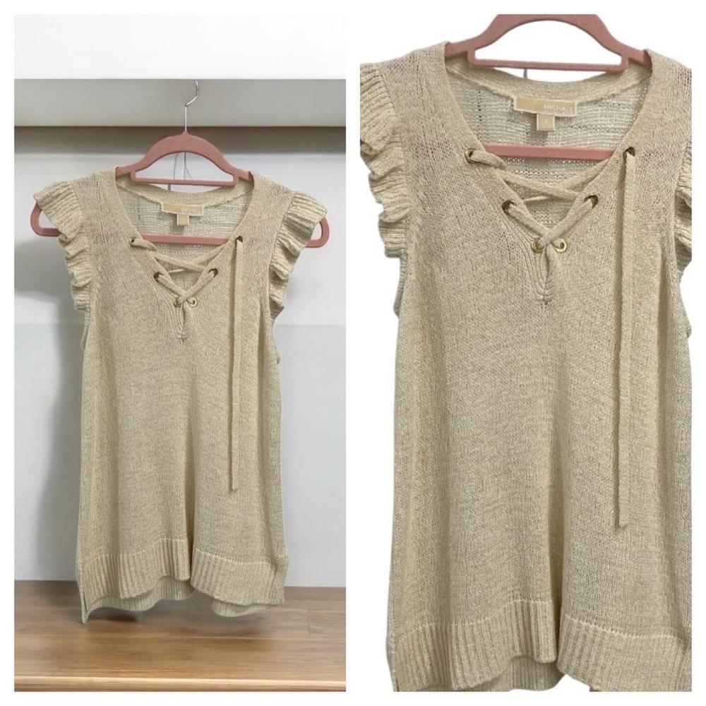 MICHAEL Michael Kors Beige Knit Top